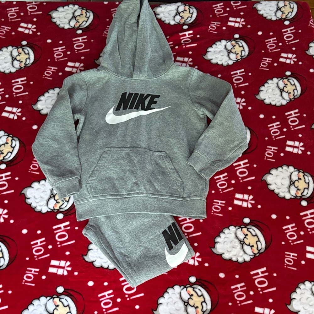 Nike Kids Gray Hoodie and Joggers Set